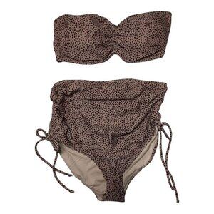 A Pea in the Pod Bikini Animal Print Maternity Swimwear Convertible NWT Medium
